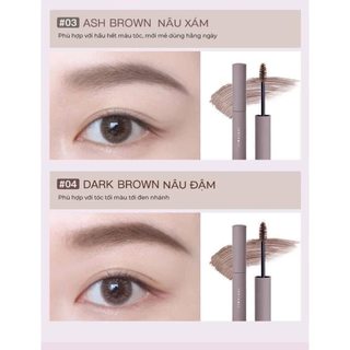 Mascara lông mày JUDYDOLL chống thấm nước, bền màu tự nhiên, định hình đổi màu lông mày 2.5g -Bebeau