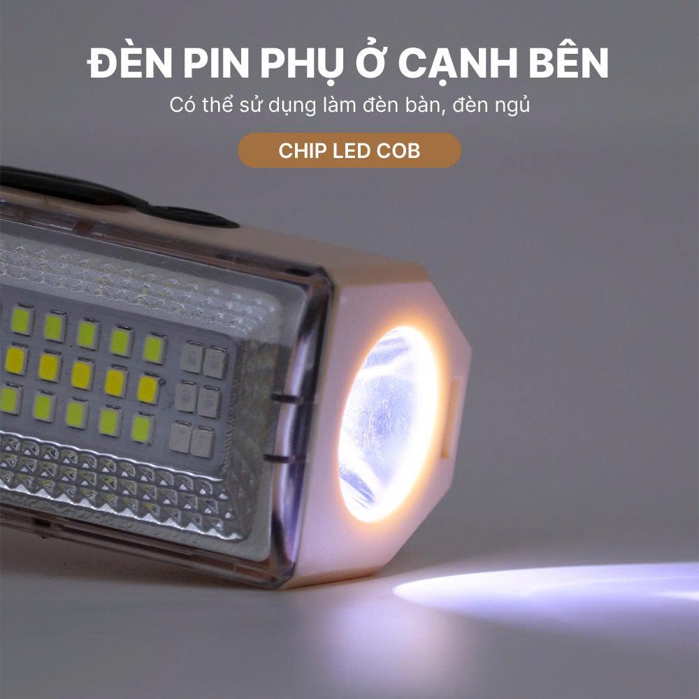 Đèn pin cầm tay hiệu Mỹ Linh T3-20, T3-40, T3-50, đèn LED tích điện dạng thanh, đèn đa năng