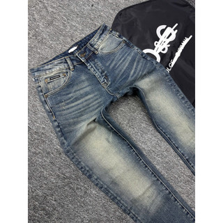 Quần Jean Nam xanh Wash Nhẹ – Form Slim Fit, Chất Co Giãn, Phong Cách Streetwear quảng châu
