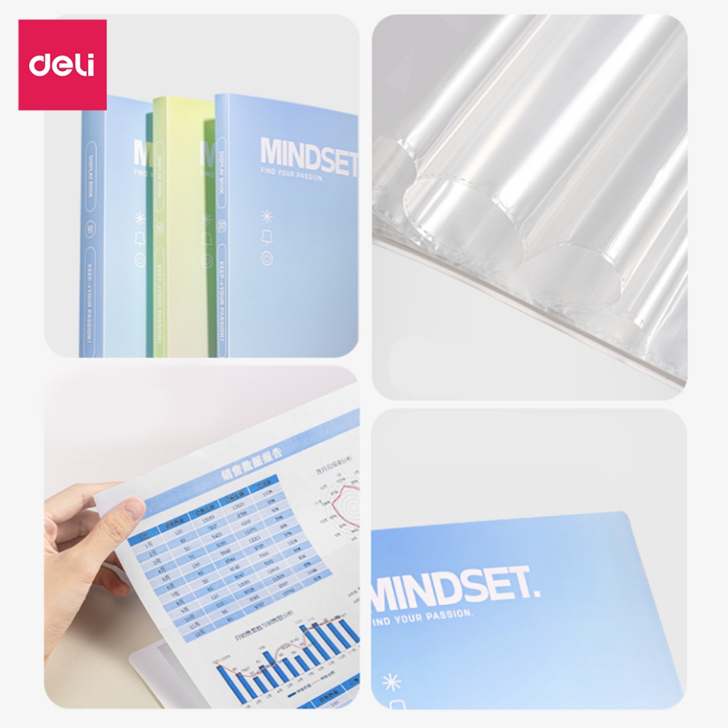 File lá File Tài liệu 20 30 60 lá Deli Màu Pastel Bìa Đựng Tài Liệu Giấy Tờ Giấy Kiểm Tra Cho Học Sinh