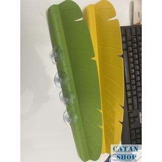 TẤM CHẮN BỒN RỬA TRÁI CÂY, RAU CỦ BẰNG NHỰA DẺO, TẤM CHỐNG VĂNG NƯỚC HÌNH LÁ CHUỐI DÀNH CHO NHÀ BẾP GD484-NBNuoc-La