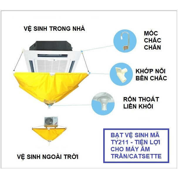 BẠT VỆ SINH ĐIỀU HÒA ÂM TRẦN / CASSETTE TY211