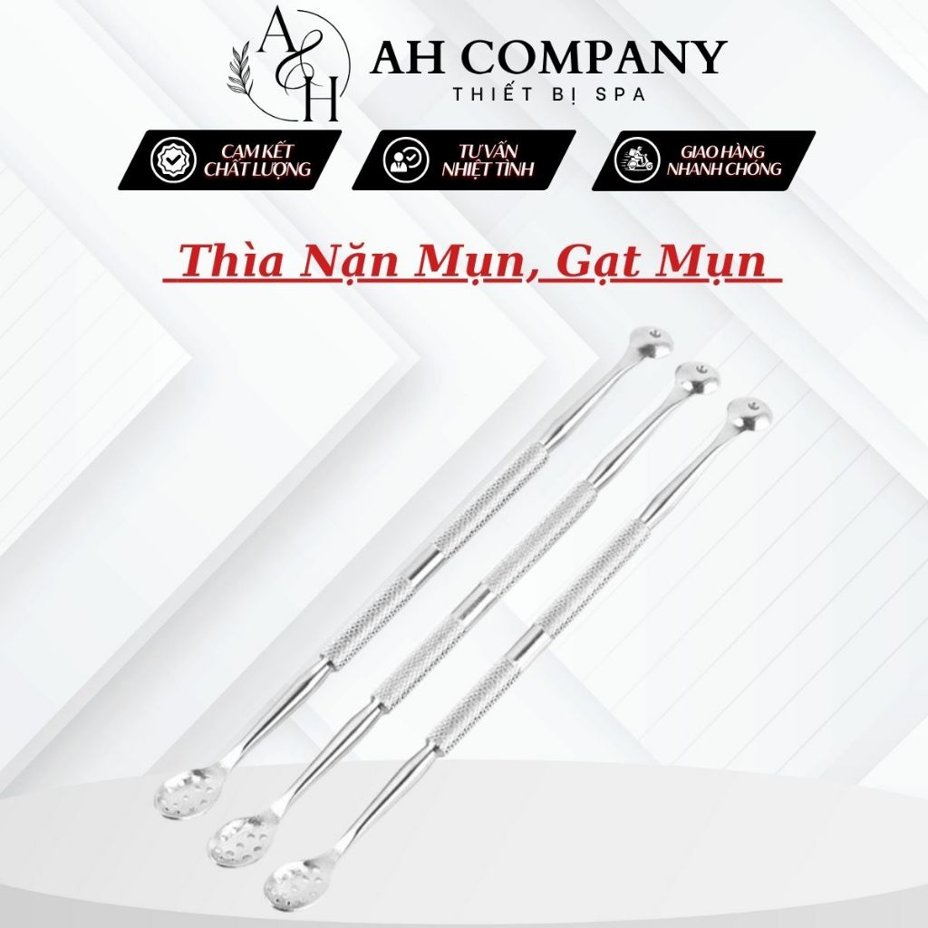 Thìa Nặn Mụn, Thìa Gạt Mụn, Lấy Nhân Mụn Chất Liệu Thép Chống Gỉ, An Toàn, Tiện Lợi Khi Sử Dụng