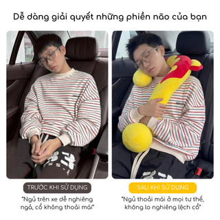 Gối Tựa Cổ Hình "?" 12 Cung Hoàng Đạo Chất Liệu Nỉ Mềm Mại Thoải Mái Dùng Cho Thư Giãn, Du Lịch, Quà Tặng 2u.lifestyle