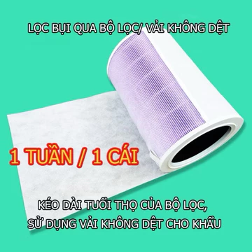 Combo 10 tấm màng lọc không khí cho lõi lọc, của máy lọc không khí, hút ẩm CỠ tiêu chuẩn 29x75 cm