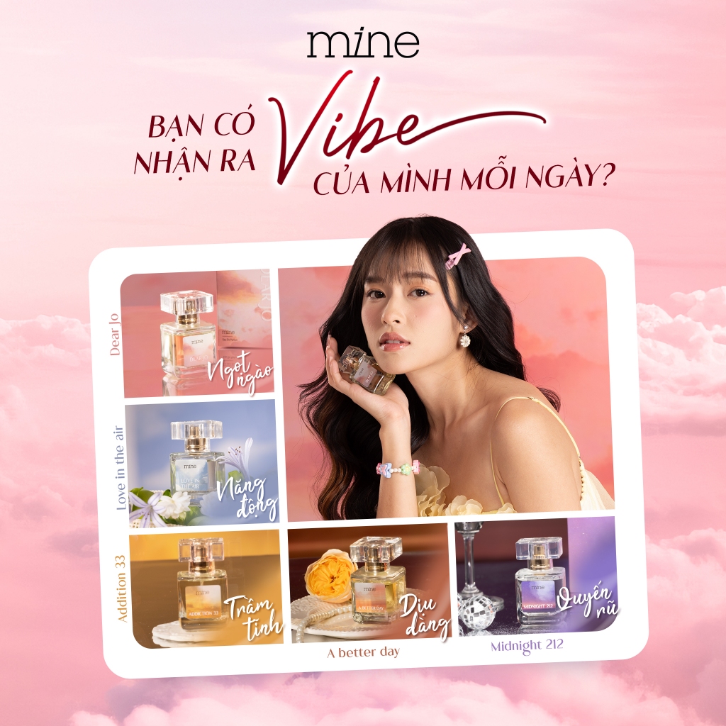 BST Nước hoa Mine Trải Nghiệm Hương Thơm Dễ Chịu Đủ 5 Mùi 2ml