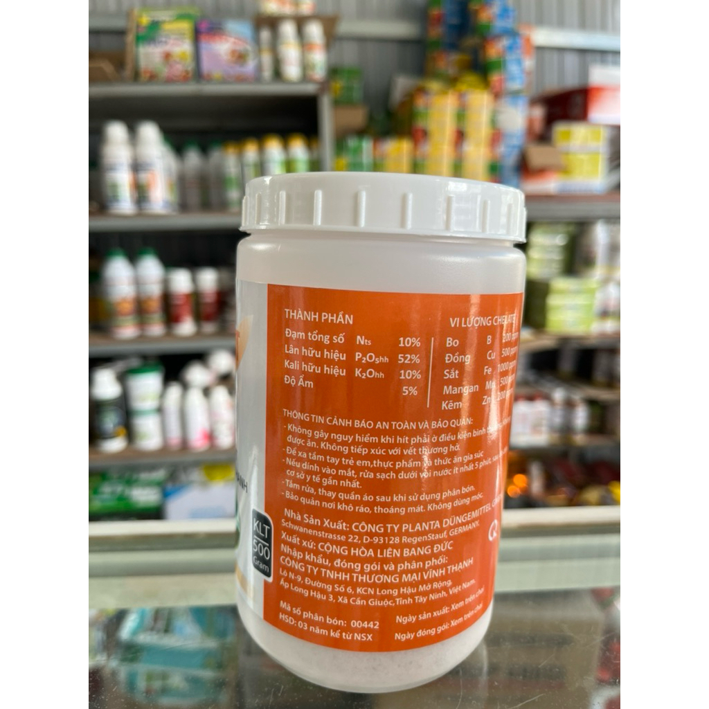 Siêu Lân Vinhthanh 10-52-10(Hu 500gr) Tạo Mầm hoa, kích ra hoa đồng loạt, Ra rễ Mạnh