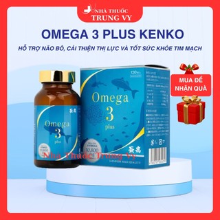 Thực phẩm bảo vệ sức khỏe OMEGA 3 PLUS Kenko hỗ trợ não bộ, thị lực và sức khoẻ tim mạch (120 viên)