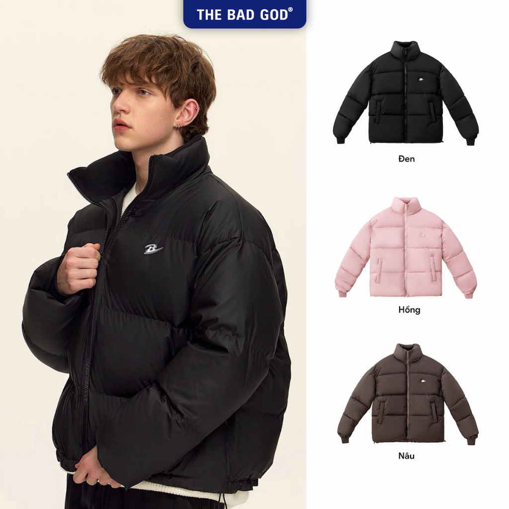 The Bad God Áo Phao LUNAIR Bông Dày Dặn Ấm Áp Thoải Mái Phù Hợp Ngày Lạnh 3 Size M L XL Thiết Kế Đơn Giản Tinh Tế