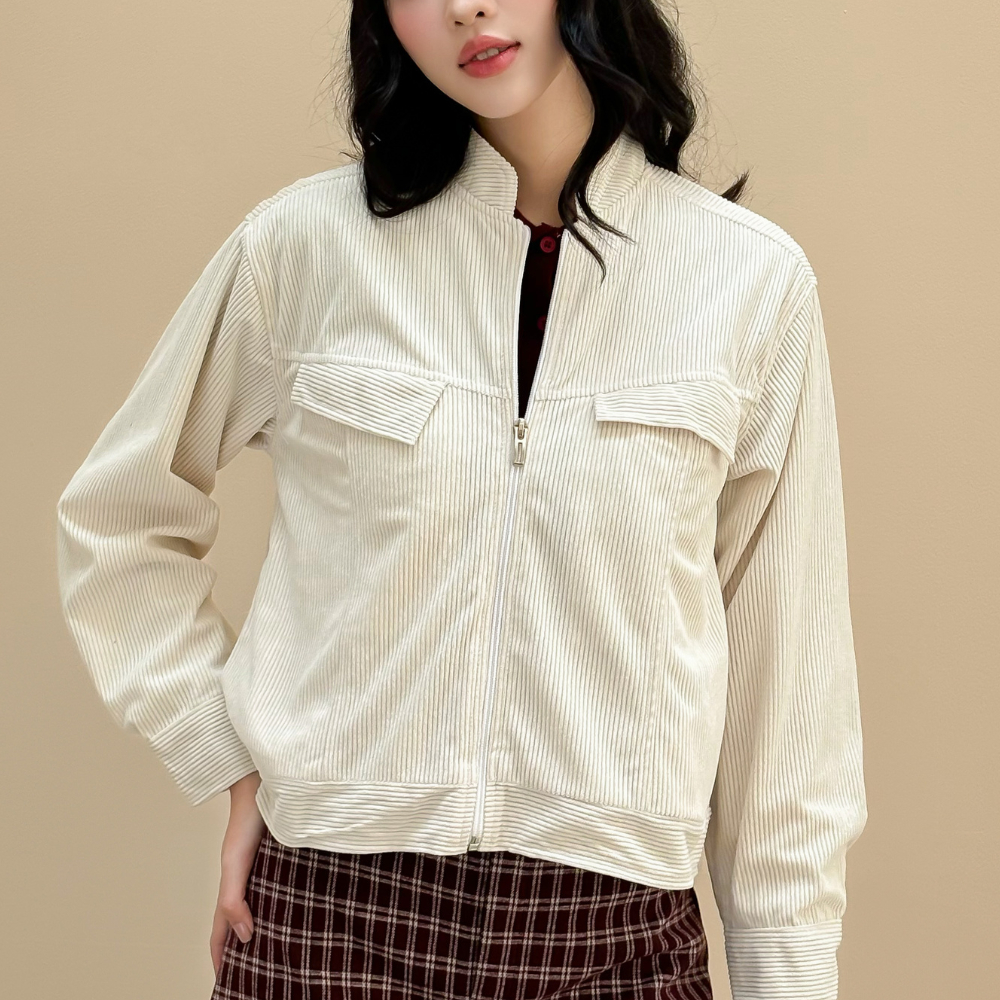 Áo khoác nữ nhung tăm Sunrise Miều Est.2013 dài tay áo khoác basic thời trang Hàn Quốc