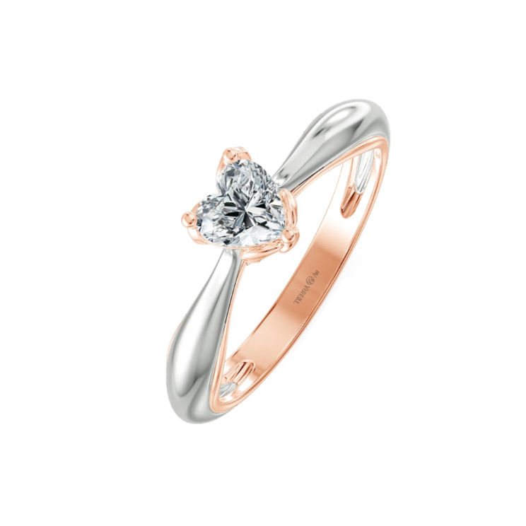 [CHAT TRƯỚC KHI ĐẶT] Nhẫn Cầu Hôn Tierra Sweet Pea NCH8413, Vàng 14K 18K, Chủ CZ Trái Tim, Lấy Cảm Hứng Từ Hoa Đậu Ngọt