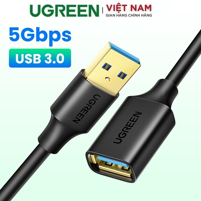 Cáp USB 3.0 nối dài Chống Gỉ, Đầu Cáp Mạ Vàng chính hãng Ugreen US129 - Bảo hành 24 tháng | BigBuy360 - bigbuy360.vn