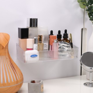 Giá Kệ Treo Tường Nhà Tắm, Khay Trong Suốt Đựng Mỹ Phẩm Kèm Miếng Dán Chắc Chắn Chịu Lực Tốt AH1.01M