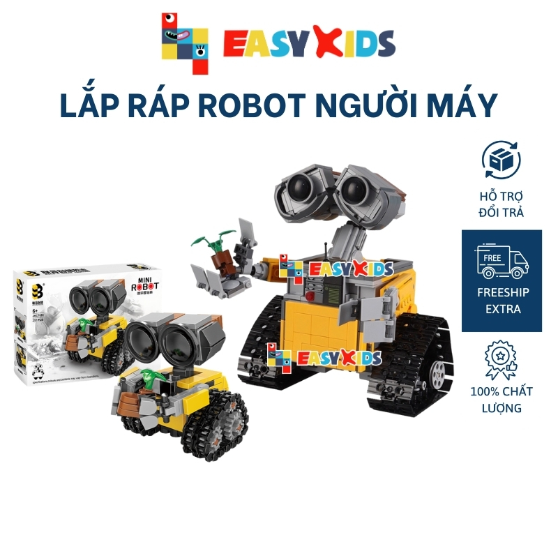 Wall E, Bộ đồ chơi xếp hình Robot, người máy Wall E
