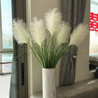 CÀNH LAU 5 BÔNG LỚN CAO 90CM DECOR SIÊU ĐẸP- HOA GIẢ TRANG TRÍ