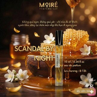 Nước hoa Nữ MOIRÉ SCANDAL BY NIGHT EDP quyến rũ, ngọt ngào,bí ẩn , lưu hương lâu 8h - mini 10ml