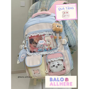 BaLo (XINHXINH) Balo Dễ Thương Nhiều Ngăn, Balo Xinh Cho Nữ Chống Nước BL20