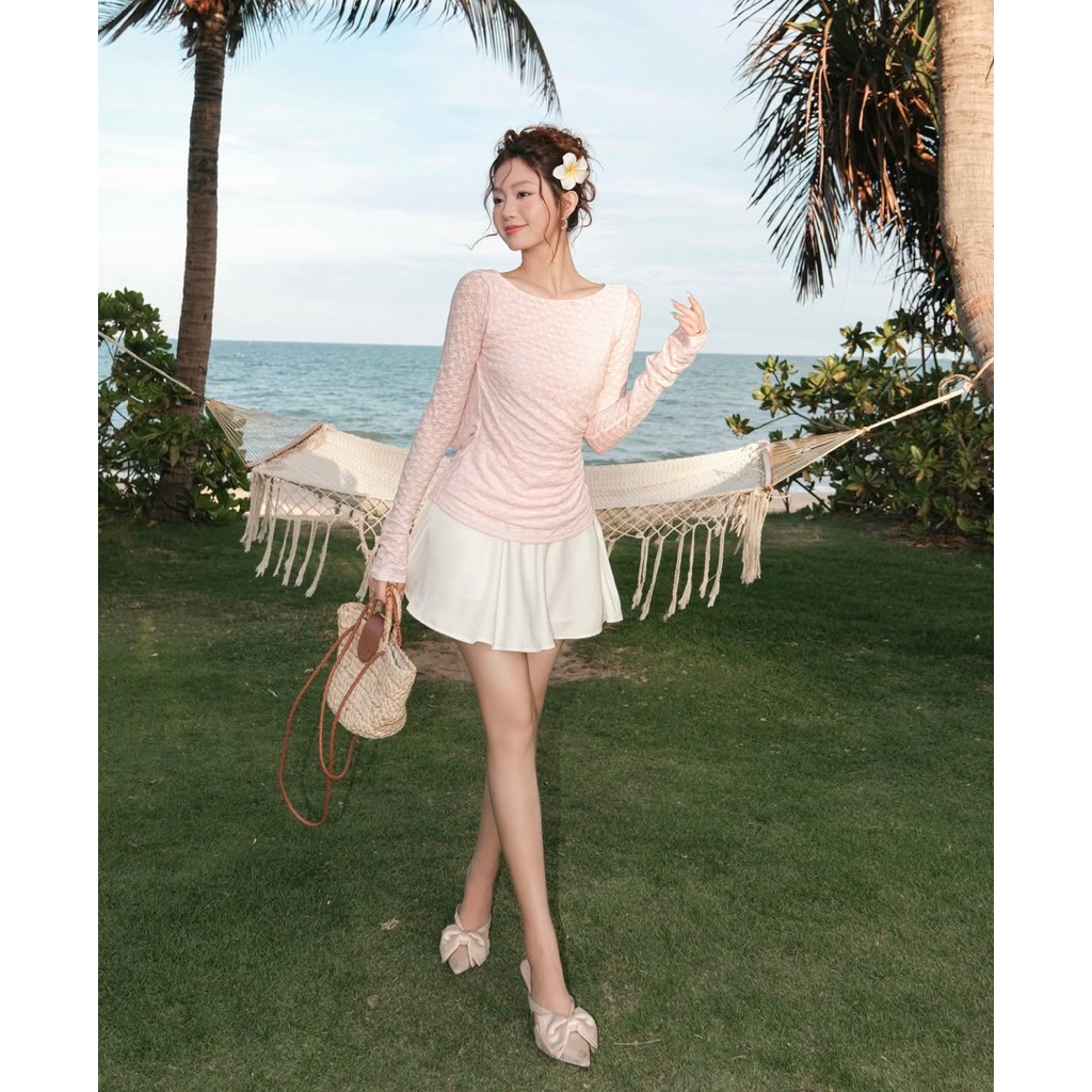 Chân Váy Lụa Dáng Xoè Có Quần Trong Cạp Trễ / Lưng Cao (Có size XS đến Size XXL)