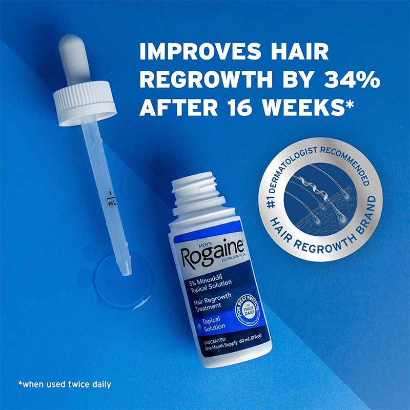 Tinh chất mọc tóc cho nam Men's Rogaine 5% Minoxidil Solution 3x60ml