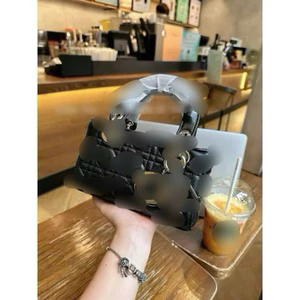 Túi xách D dáng ngang size 16-18cm BẢN 2 DÂY TẶNG KÈM PHỤ KIỆN cầm tay đeo chéo sang chảnh