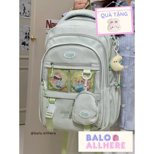 BaLo (XINHXINH) Balo Nữ Nhiều Ngăn, Cặp Sách Nữ Cấp 1 Cấp 2 Cấp 3 BL27