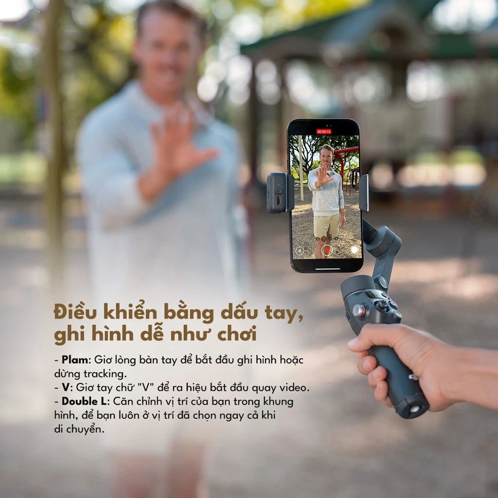 Gimbal Chống Rung Điện Thoại DJI Osmo Mobile 8 Theo Dõi Chủ Thể Cằng Camera Gốc (DJI OM 8)