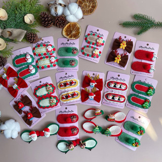 Set 2 kẹp đan Noel/ Giáng sinh nhiều mẫu cho bé link 2