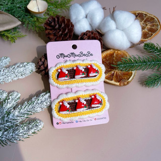 Set 2 kẹp đan Noel/ Giáng sinh nhiều mẫu cho bé link 2