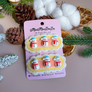 Set 2 kẹp đan Noel/ Giáng sinh nhiều mẫu cho bé link 2