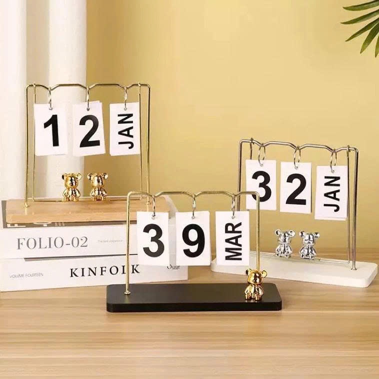 Jojo Lịch Lật Hình Gấu Để Bàn Trang Trí,Decor Hiện Đại,Lịch Lật Trang Trí Bàn Làm Việc, Decor Bàn Học,... | BigBuy360 - bigbuy360.vn