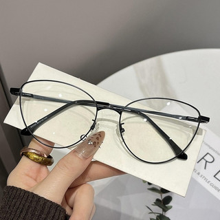 Mắt kính cận thị kính cận có độ sẵn - 0 ~ - 4.25 gọng trong suốt chống ánh sáng xanh phong cách Hàn Quốc kính 1053