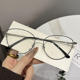 Mắt kính cận thị kính cận có độ sẵn - 0 ~ - 4.25 gọng trong suốt chống ánh sáng xanh phong cách Hàn Quốc kính 1053