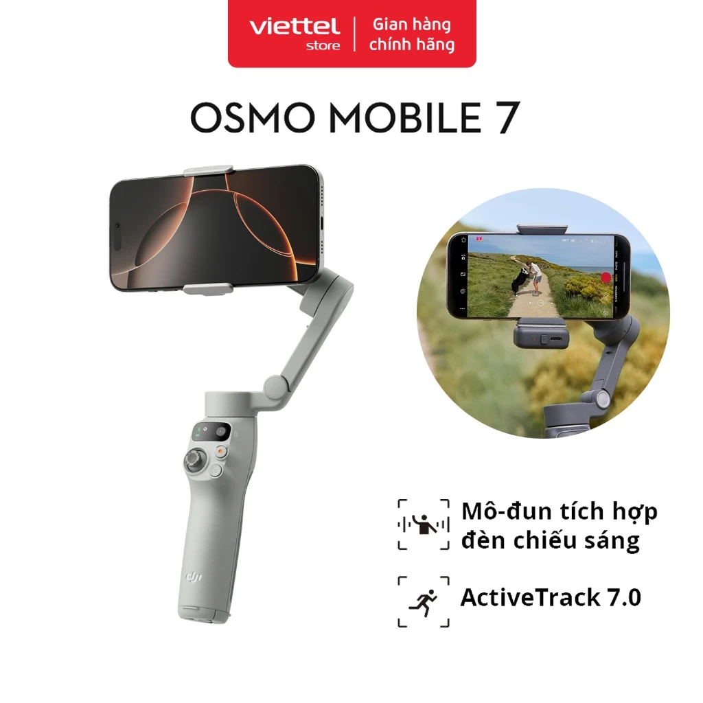 Gimbal Chống Rung Điện Thoại DJI Osmo Mobile 7 Theo Dõi Chủ Thể (DJI OM 7)