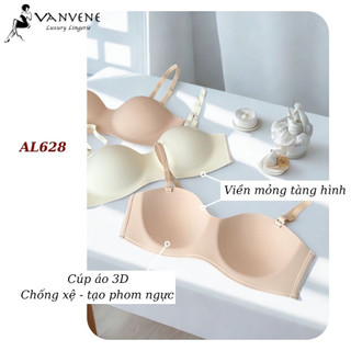Áo lót su nữ tàng Vanvene AL628, áo ngực nữ không gọng đệm mỏng không dây chống tụt không lộ viền, nâng ngực nhẹ nhàng