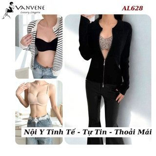 Áo lót su nữ tàng Vanvene AL628, áo ngực nữ không gọng đệm mỏng không dây chống tụt không lộ viền, nâng ngực nhẹ nhàng