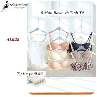 Áo lót su nữ tàng Vanvene AL628, áo ngực nữ không gọng đệm mỏng không dây chống tụt không lộ viền, nâng ngực nhẹ nhàng