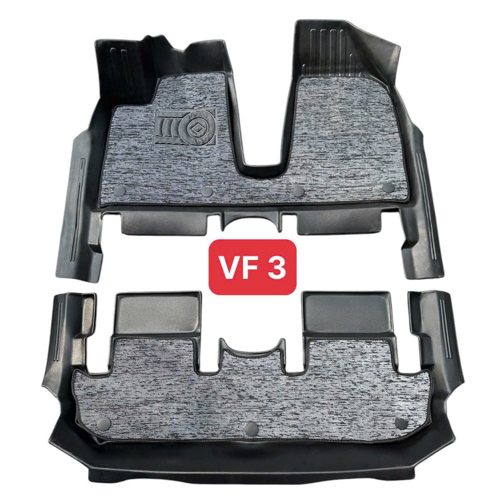 Thảm sàn nhựa TPE xe Vinfast VF3 có rối tràn viền ít Hàng cao cấp không mùi dễ dàng vệ sinh