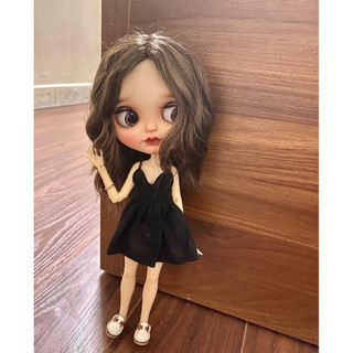 Váy 2 dây cúp ngực kèm áo khoát size blythe,xinyi,ob24