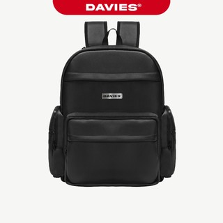Balo da đi học DAVIES nam , nữ màu đen đựng Laptop 15inch Base Backpack | D-P49