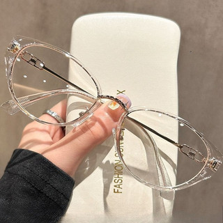Mắt kính cận thị kính cận có độ sẵn - 0 ~ - 4.25 gọng trong suốt chống ánh sáng xanh phong cách Hàn Quốc kính 1050