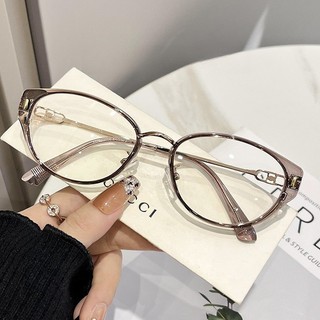 Mắt kính cận thị kính cận có độ sẵn - 0 ~ - 4.25 gọng trong suốt chống ánh sáng xanh phong cách Hàn Quốc kính 1050