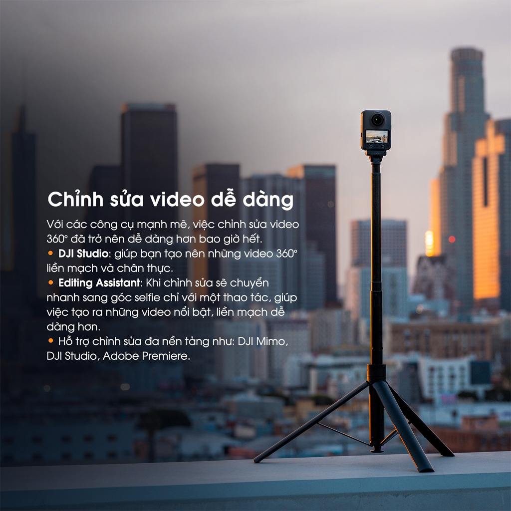 Camera Hành Động DJI Osmo 360 Cảm Biến 1/1.1 inch, Quay Video 360 Độ Đột Phá Chuẩn 8K (DJI O360) | BigBuy360 - bigbuy360.vn