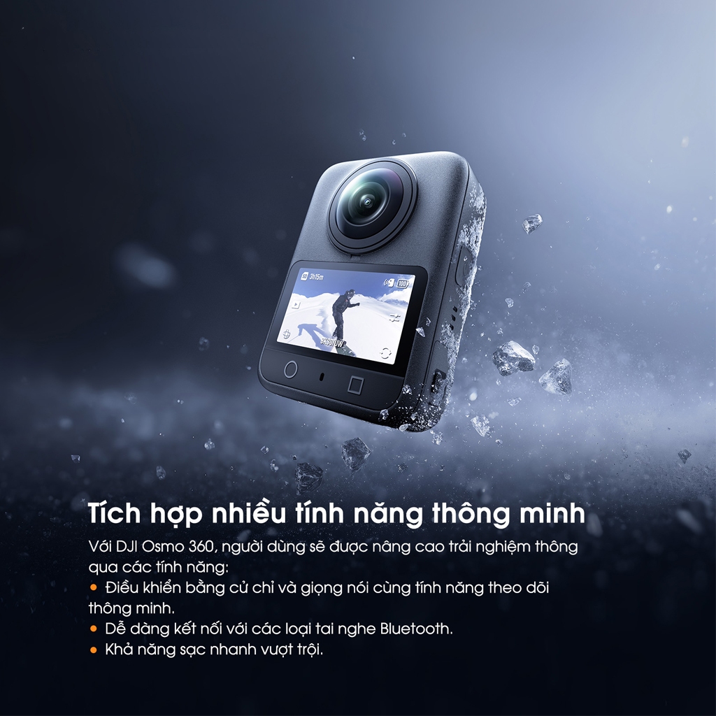 Camera Hành Động DJI Osmo 360 Cảm Biến 1/1.1 inch, Quay Video 360 Độ Đột Phá Chuẩn 8K (DJI O360) | BigBuy360 - bigbuy360.vn
