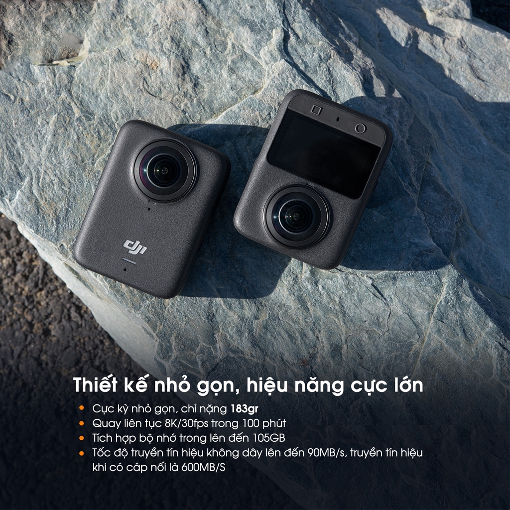 Camera Hành Động DJI Osmo 360 Cảm Biến 1/1.1 inch, Quay Video 360 Độ Đột Phá Chuẩn 8K (DJI O360) | BigBuy360 - bigbuy360.vn