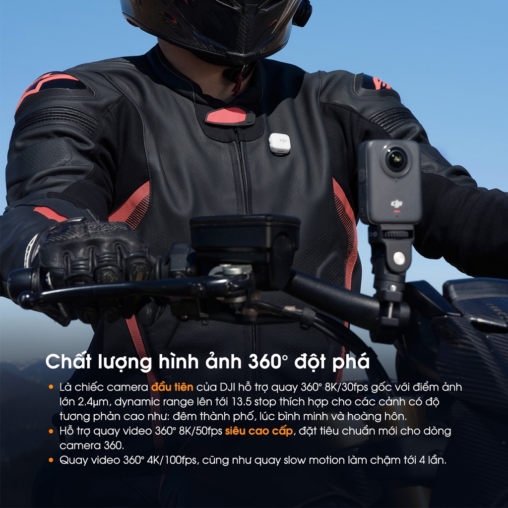 Camera Hành Động DJI Osmo 360 Cảm Biến 1/1.1 inch, Quay Video 360 Độ Đột Phá Chuẩn 8K (DJI O360) | BigBuy360 - bigbuy360.vn