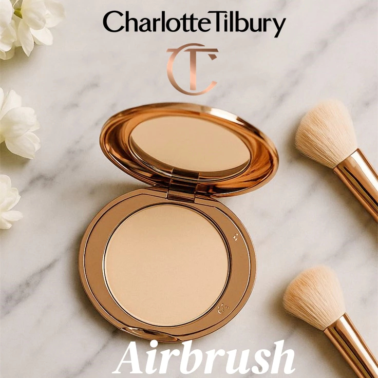 Bột Charlotte Tilbury All Skin Types Bedak Pressed Powder 8g