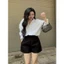 Quần Short Nữ Đùi 2 lớp có túi cạp cao dáng A chất tuyết mưa nhẹ Hồng Ngọc Thời Trang Nữ mã 238 QN