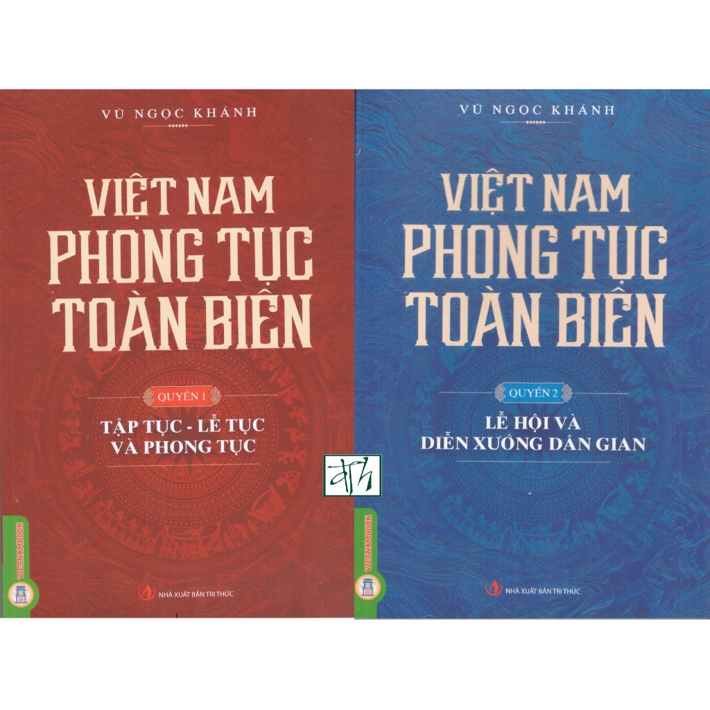 Sách Vũ Ngọc Khánh - Việt Nam Phong Tục Toàn Biên (Bộ 2 quyển)