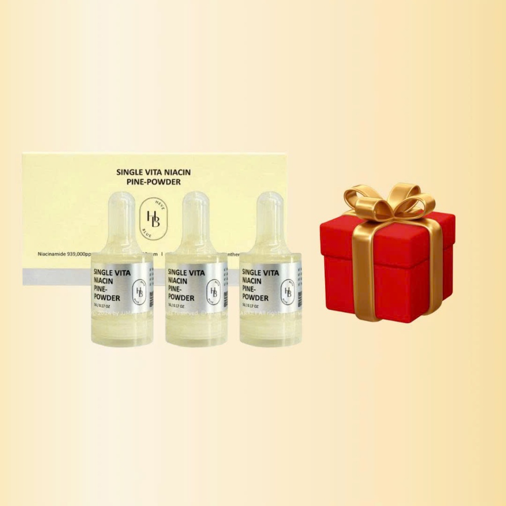 A132_ (KÈM QUÀ) Lọ Bột Dưỡng Trắng Da Niacinamide 93% Heveblue