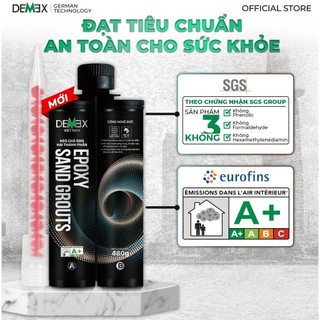 Combo 1 chai Keo Chà Ron Cao Cấp Demex  + DCTC + Súng Bơm Keo - Chống ố màu, chống thấm, ngoài trời & ngoài trời